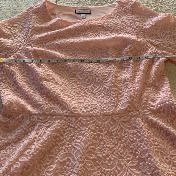 CHARTER CLUB pull over knee length dress, with scalloped cuff sleeves. (lace) - Picture 11 of 13